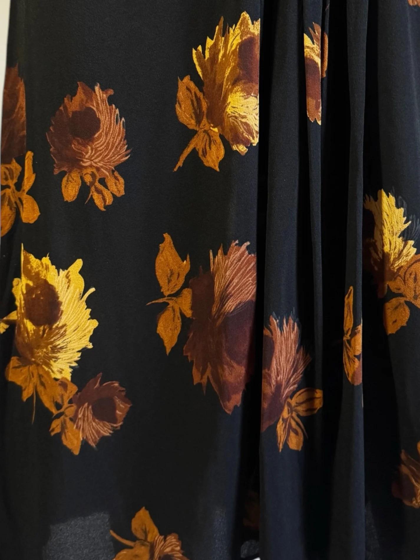 Women's Prada Floral Silk Dress, FW 2005 For Sale