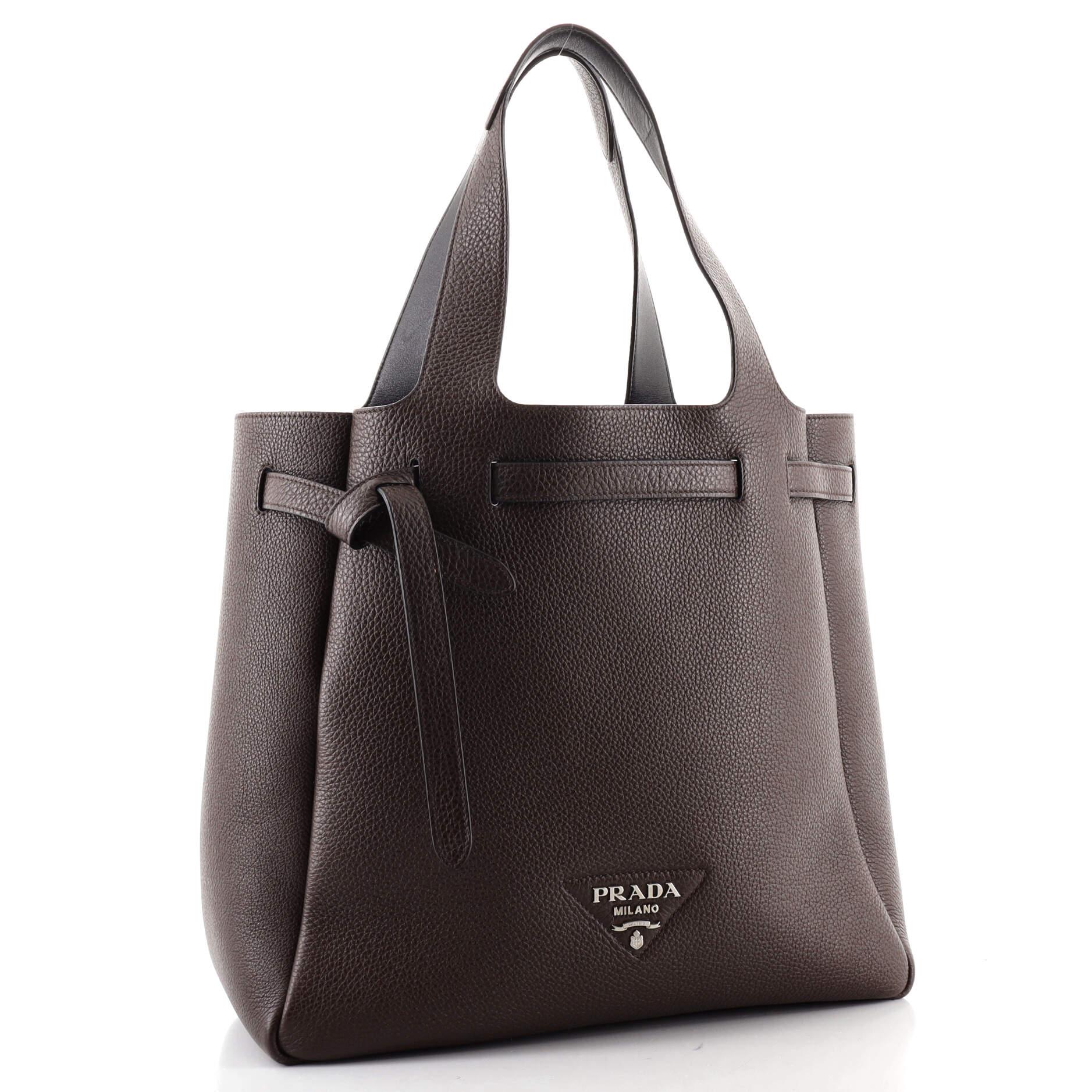 prada flou tote bag