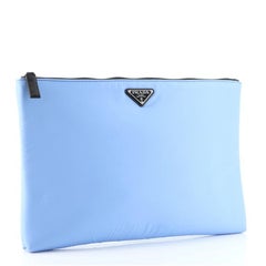 Prada Fluo Chain Clutch Tessuto Large