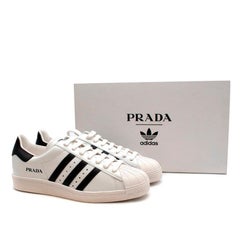 Prada for Adidas Originals Superstar Leather Sneakers - Size US 8