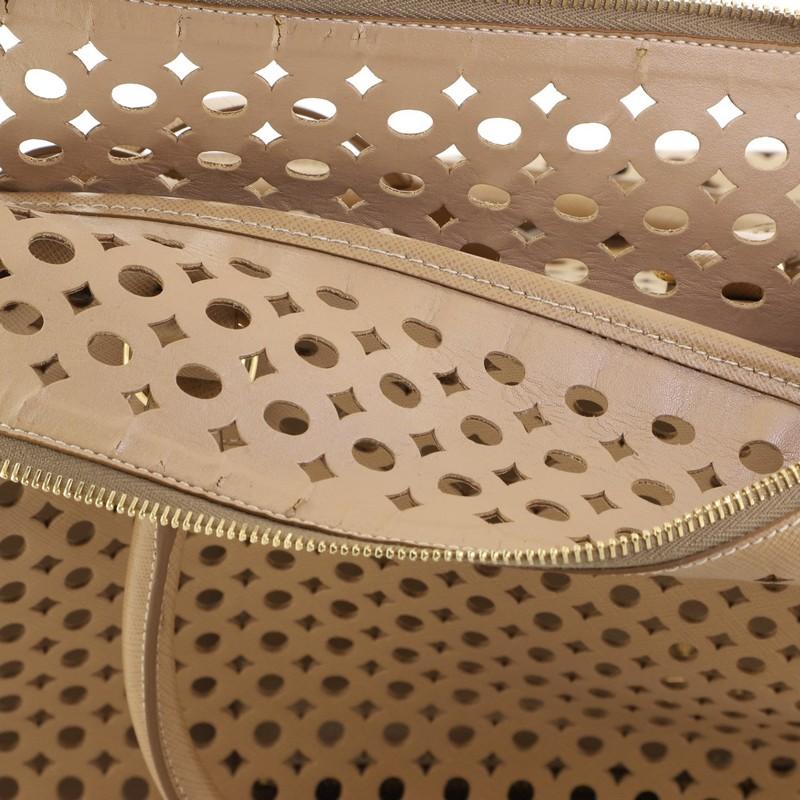 Prada Fori Bauletto Bag Perforated Saffiano Leather Large 3