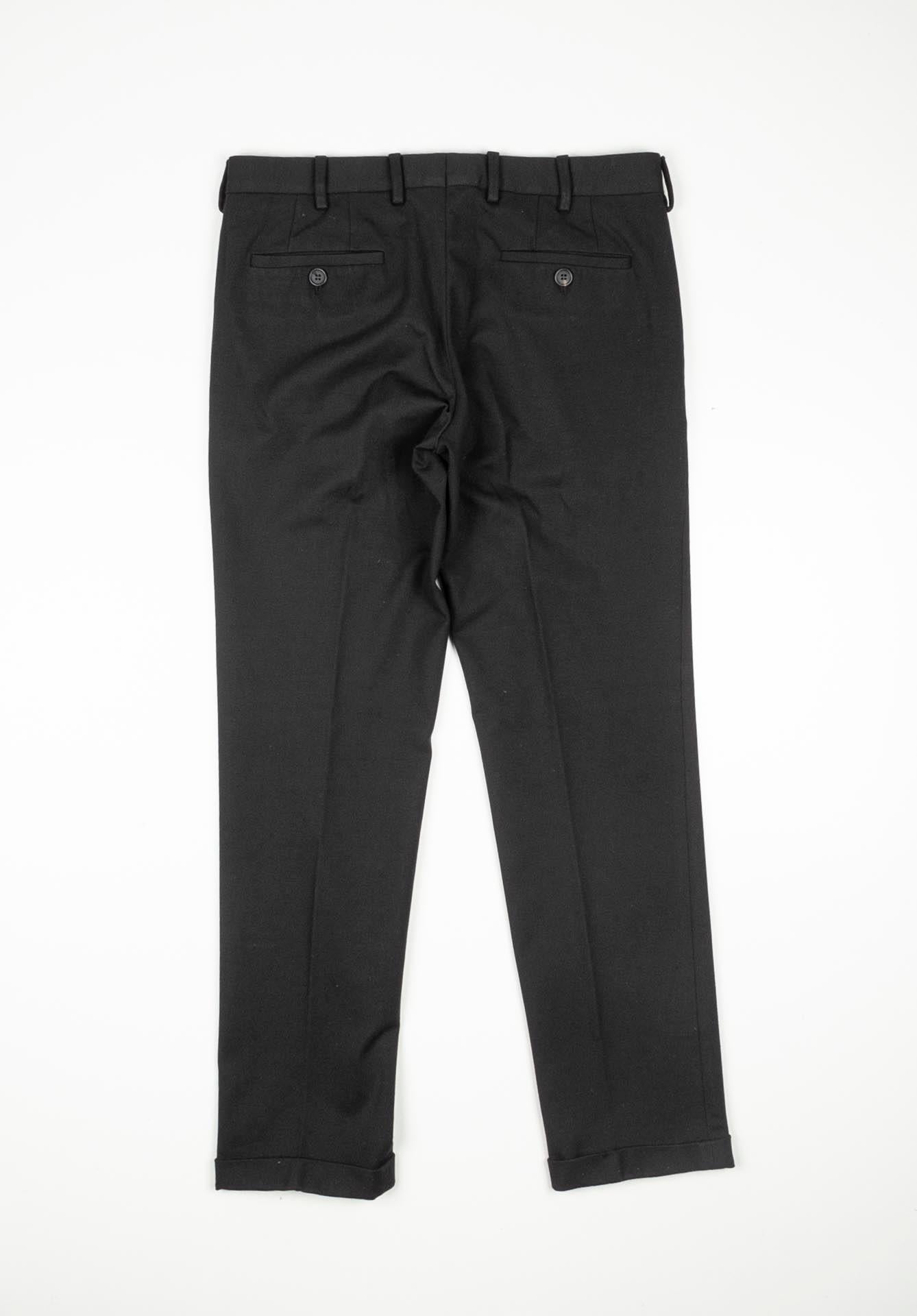 Prada Formal Herren Hose dicke gemischte Stoffhose Größe ITA48/M (Schwarz) im Angebot