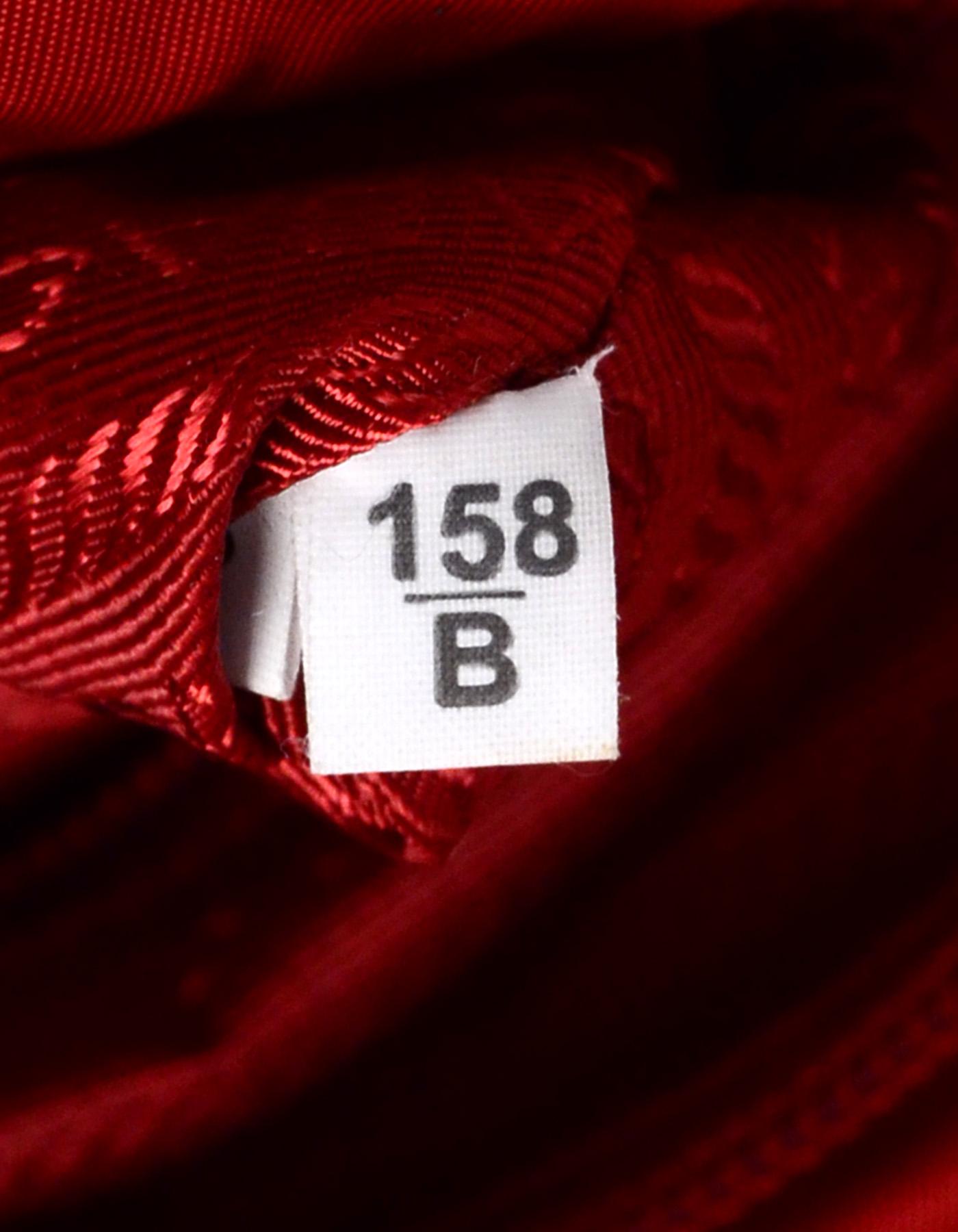 Prada Fouco Red Nylon Flap Buckle Messenger Bag BT8994 rt $990 4
