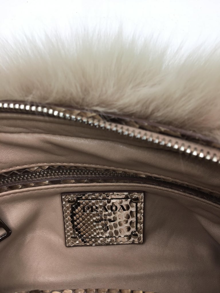 Prada Fox Fur Bag For Sale at 1stDibs