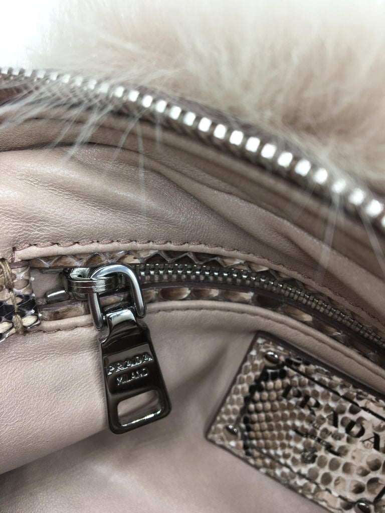 Prada Fox Fur Bag For Sale at 1stDibs