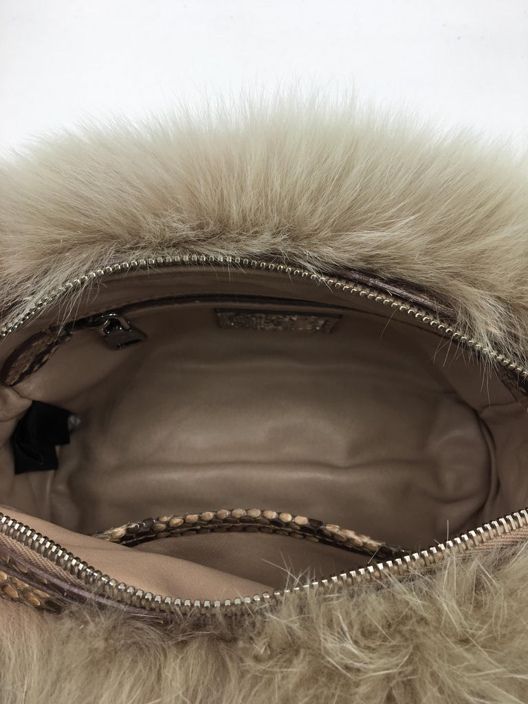 Prada Fox Fur Bag For Sale at 1stDibs
