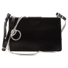 Prada Frame Chain Crossbody Bag Spazzolato Leather Medium
