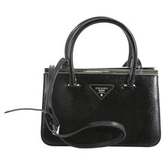 Prada Frame Convertible Bag Vernice Saffiano Leather Mini