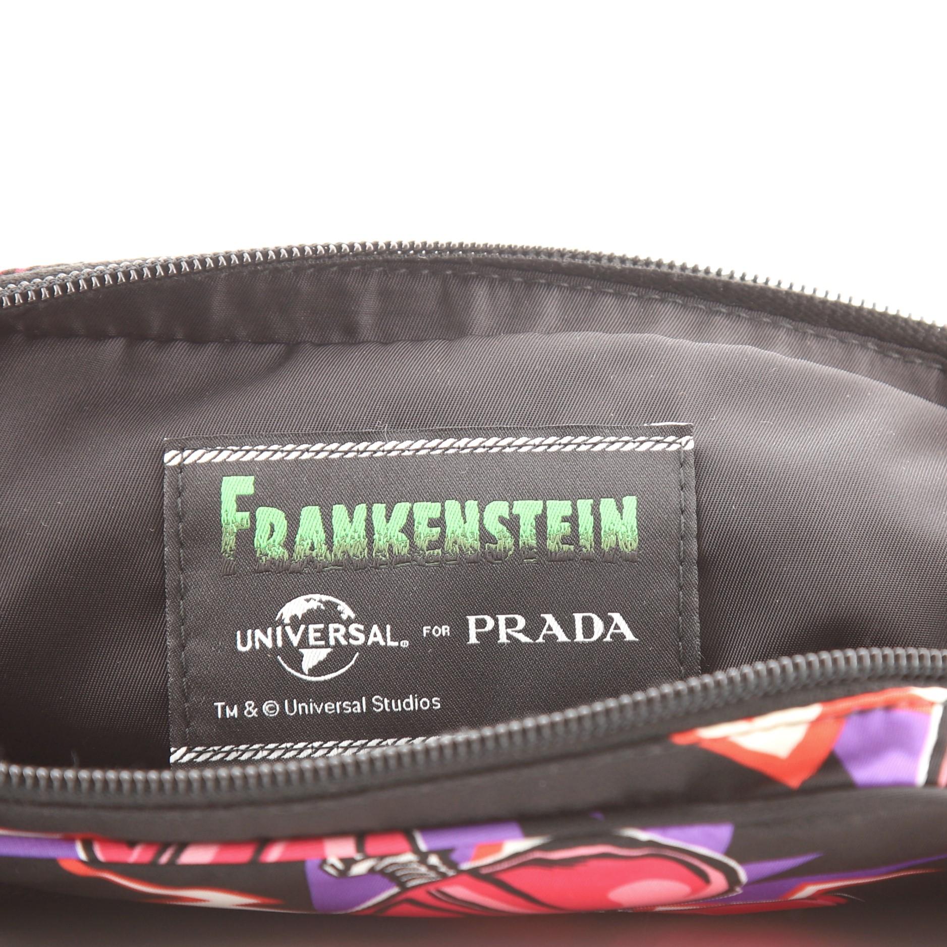 Prada Frankenstein Belt Bag Printed Tessuto In Good Condition In NY, NY