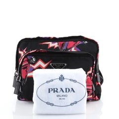 Prada Frankenstein Harness Belt Bag Printed Tessuto