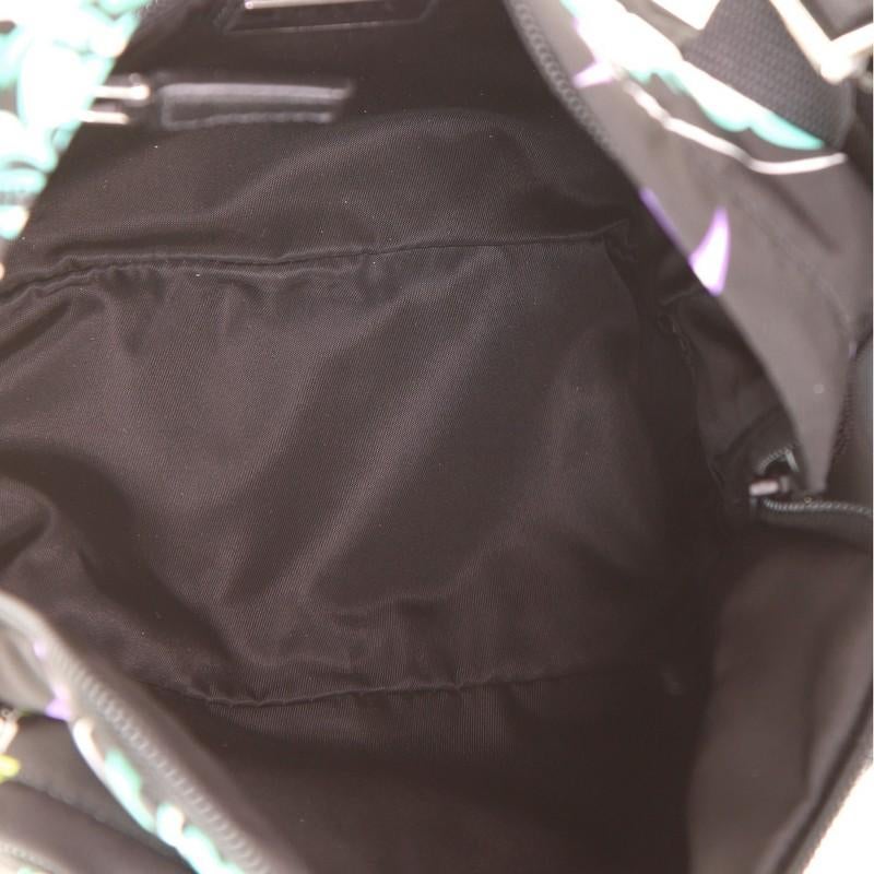 Black Prada  Frankenstein Harness Belt Bag Printed Tessuto