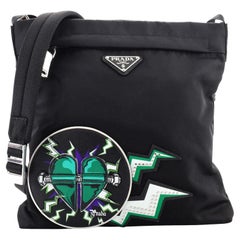 Sac messager imprimé Tessuto de Prada Frankenstein