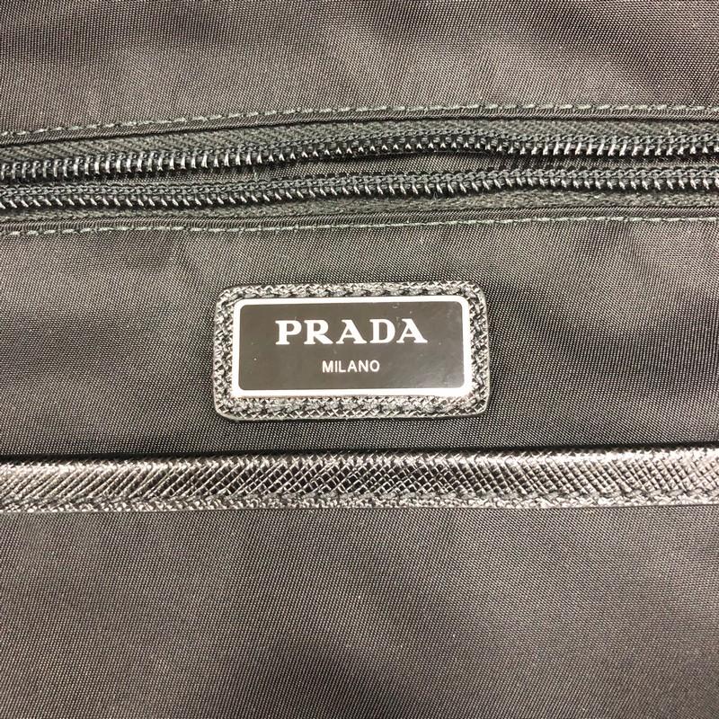 Black Prada Frankenstein Zip Backpack Tessuto