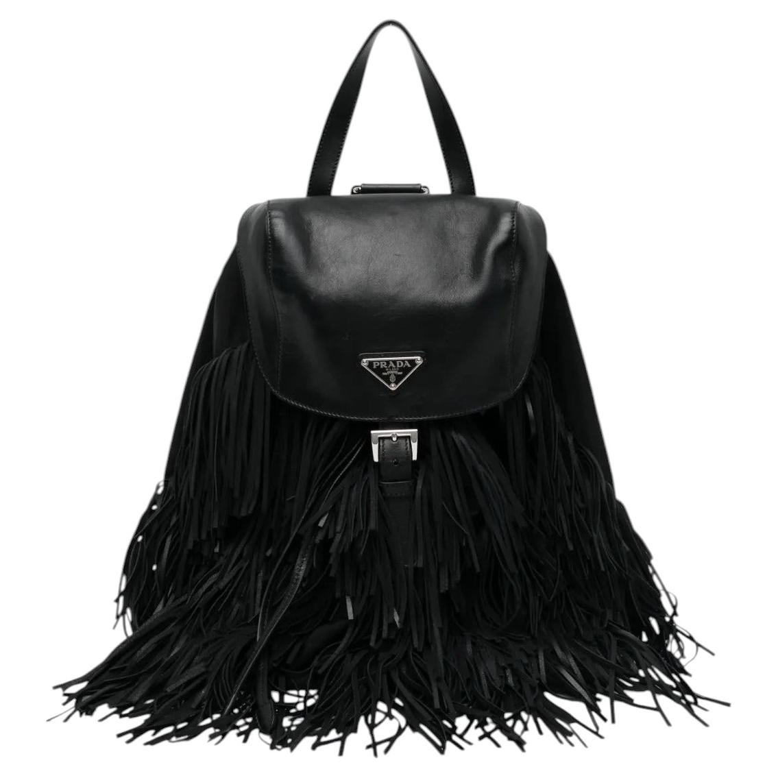 Zaino con frange Prada in vendita