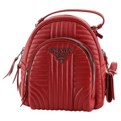 Prada Front Pocket Backpack Diagramme Quilted Leather Small