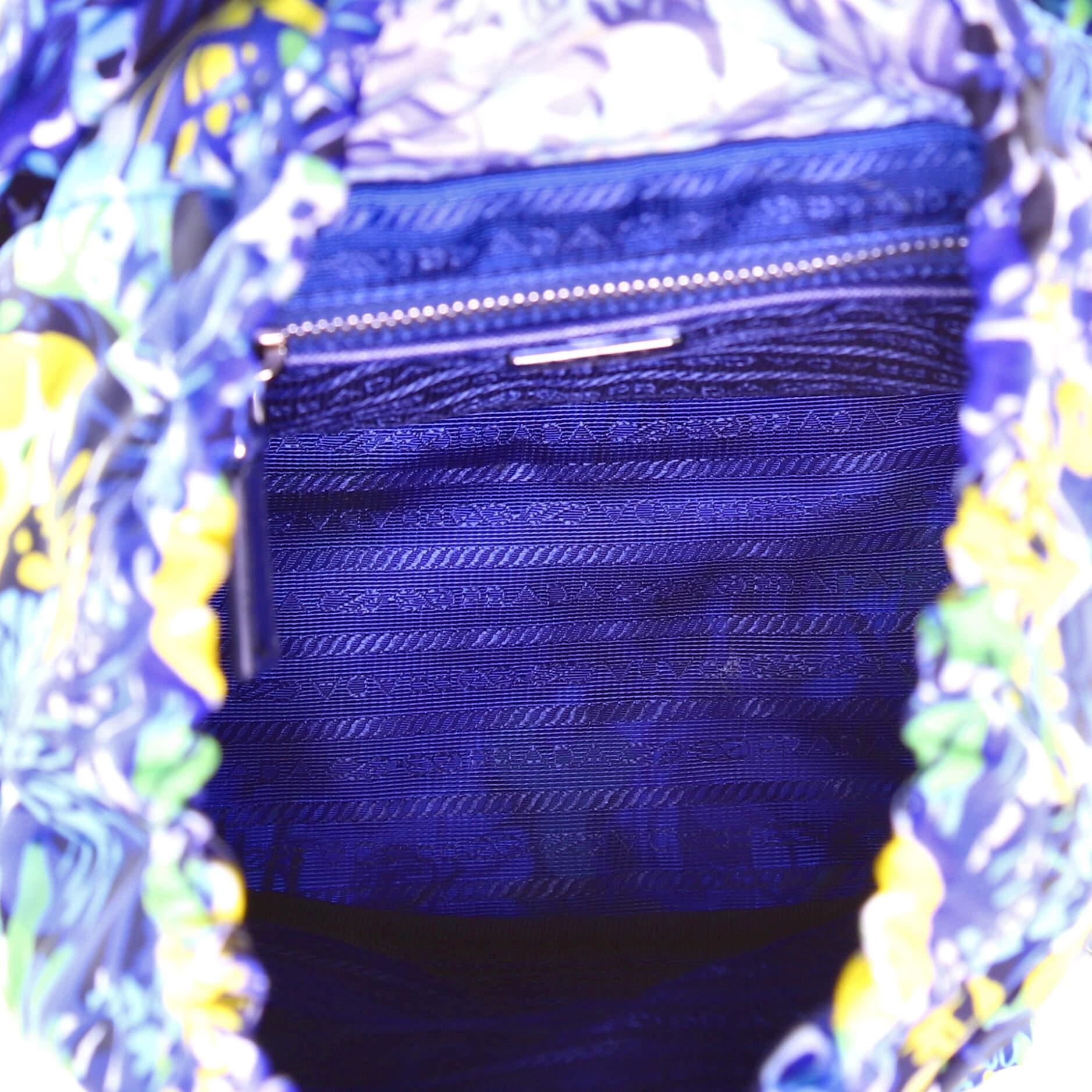 Women's or Men's Prada Front Pocket Backpack Printed Tessuto Small