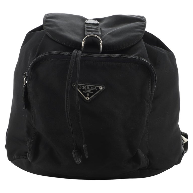 Prada Front Pocket Backpack Tessuto Medium For Sale at 1stDibs