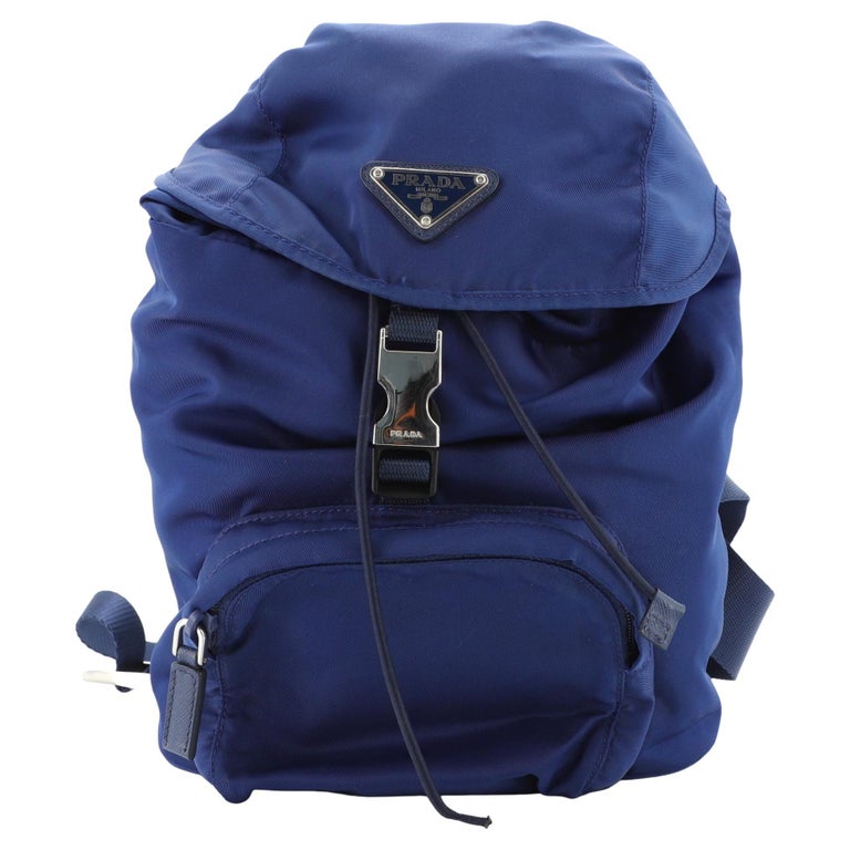 Prada Front Pocket Backpack Tessuto Small For Sale at 1stDibs