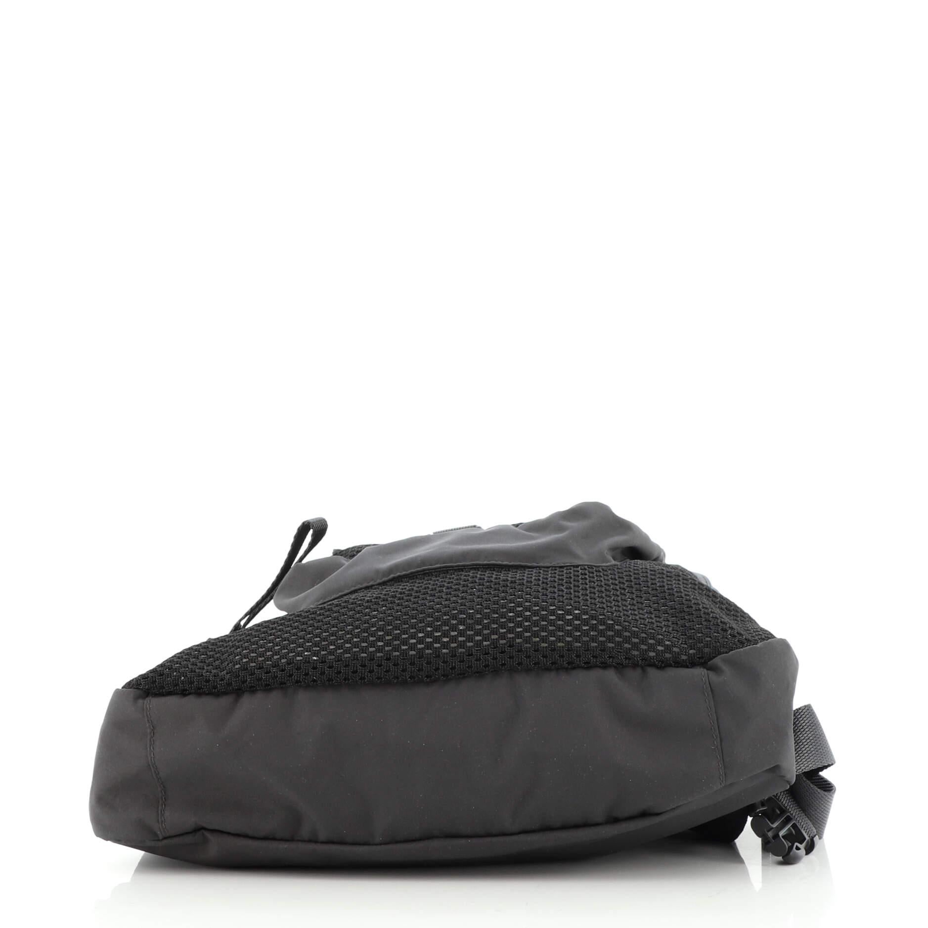 Women's or Men's Prada Front Pocket Backpack Tessuto with Mesh Medium