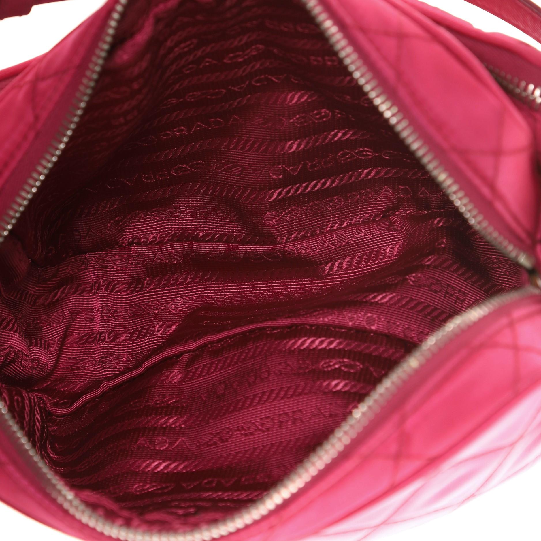 Prada Front Pocket Camera Bag Quilted Tessuto Small 2