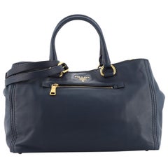 Prada Front Pocket Convertible Tote Soft Calf Large