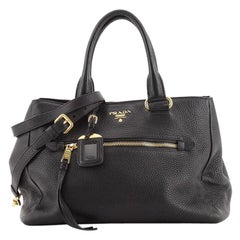 Prada Front Pocket Convertible Tote Vitello Daino Medium