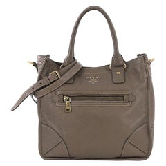 Prada Front Pocket Convertible Tote Vitello Daino Medium