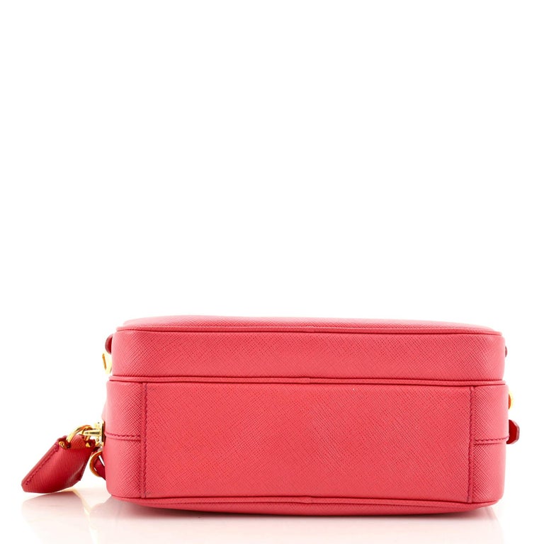 Prada Front Pocket Crossbody Bag Saffiano Leather Small For Sale at 1stDibs