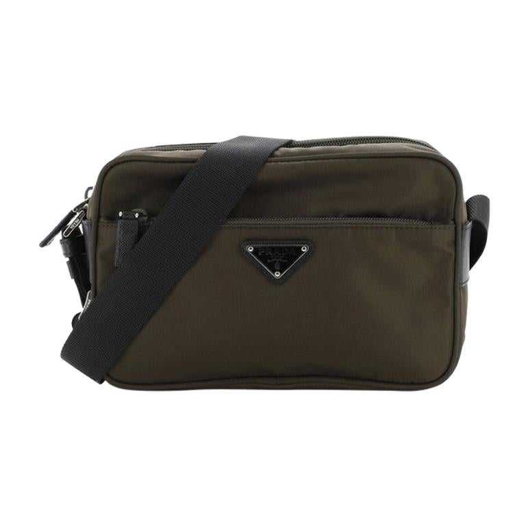 Prada Front Pocket Crossbody Bag Tessuto Small For Sale at 1stdibs