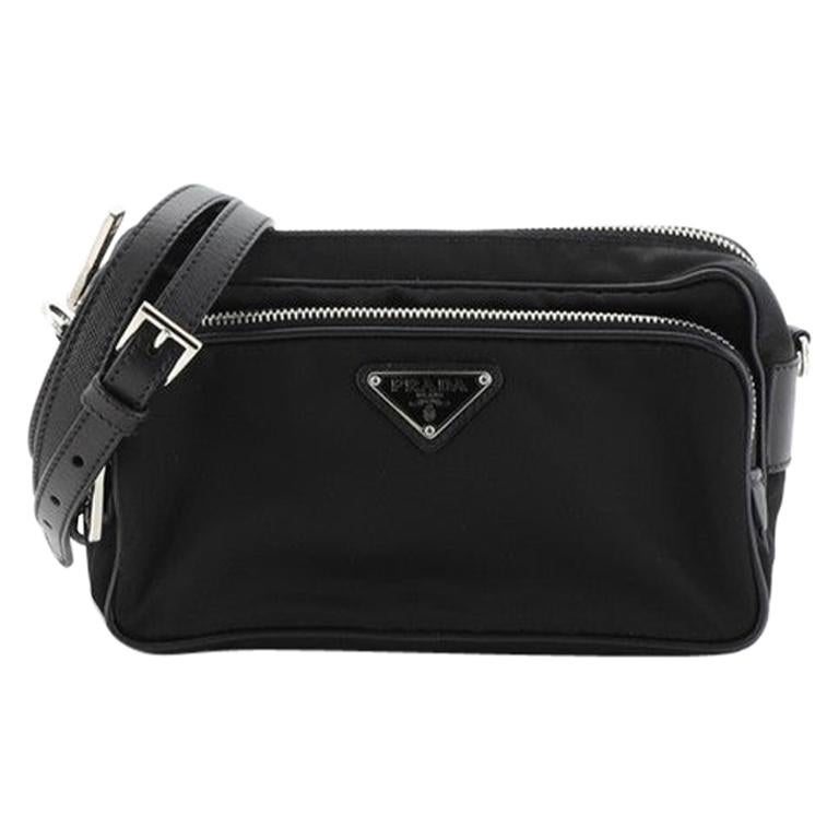 Prada Front Pocket Crossbody Bag Tessuto Small at 1stDibs