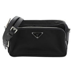Prada Front Pocket Crossbody Bag Tessuto Small