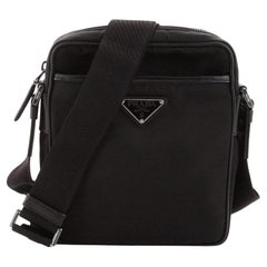 Prada Front Pocket Messenger Bag Re-Nylon with Saffiano Leather Small
