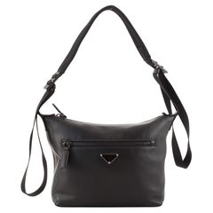 Prada Front Pocket Messenger Bag Soft Calfskin Medium