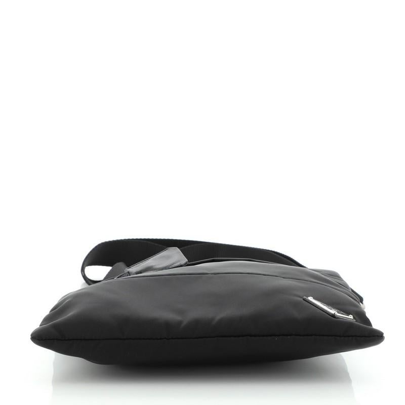 Prada Front Pocket Messenger Bag Tessuto Medium In Good Condition In NY, NY