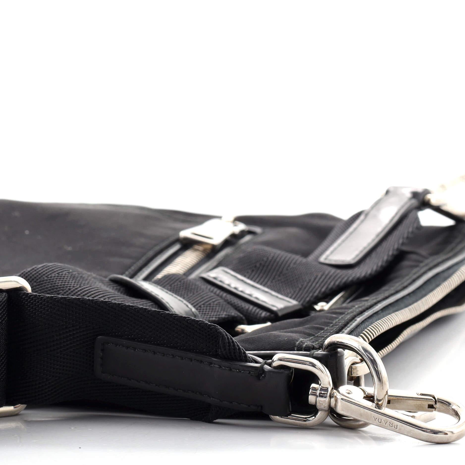 Prada Front Pocket Messenger Bag Tessuto Medium 2