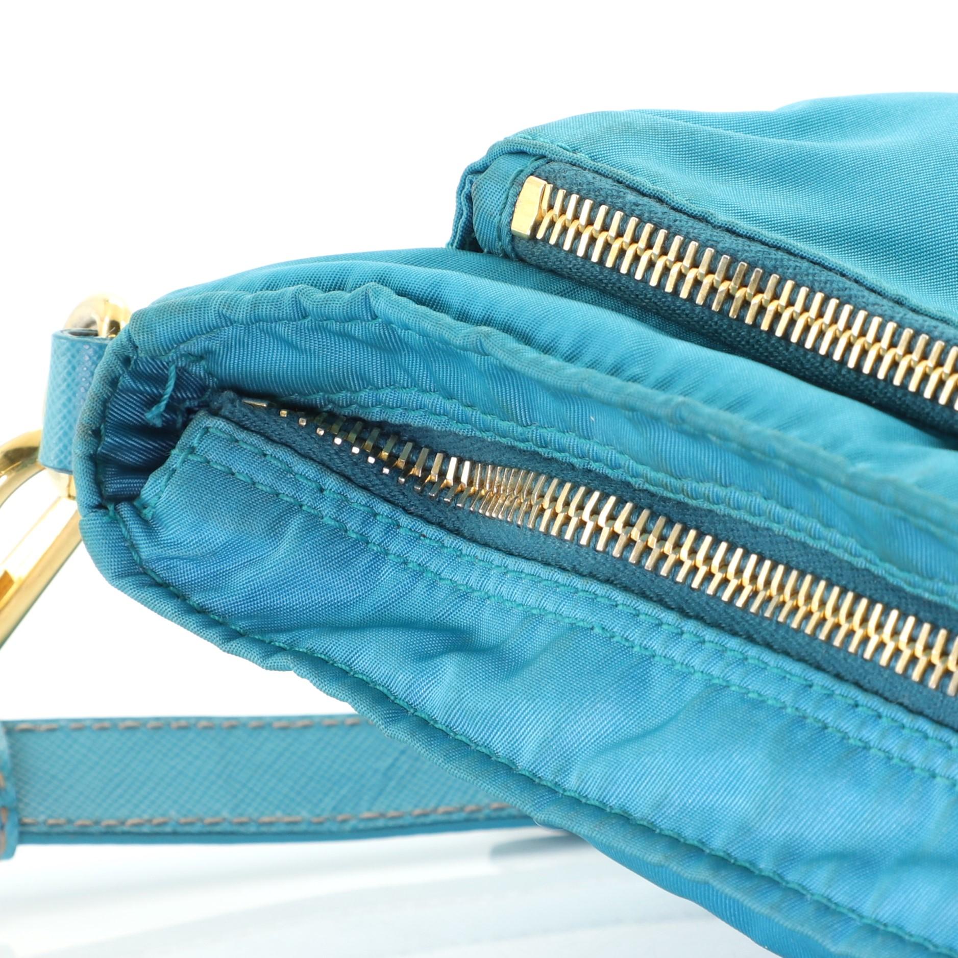 Women's or Men's Prada Front Pocket Messenger Bag Tessuto Small