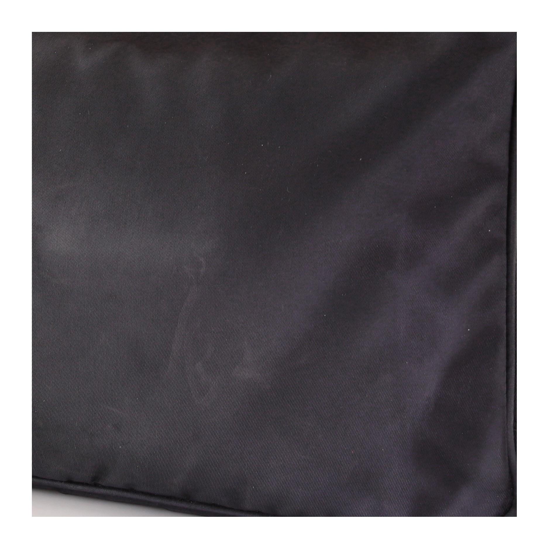 Prada Front Pocket Messenger Bag Tessuto with Patent Small 3