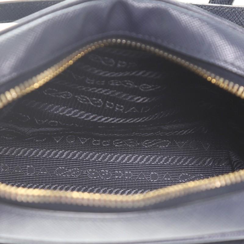 Women's Prada Front Pocket Zip Crossbody Bag Saffiano Leather Mini