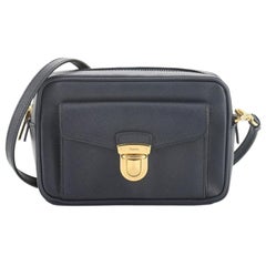 Prada Front Pocket Zip Crossbody Bag Saffiano Leather Mini
