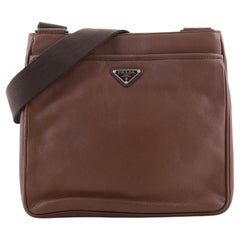 Prada Front Pocket Zip Messenger Bag Vitello Daino Large Prada Front Pocket Zip Messenger Bag Vitello Daino Large