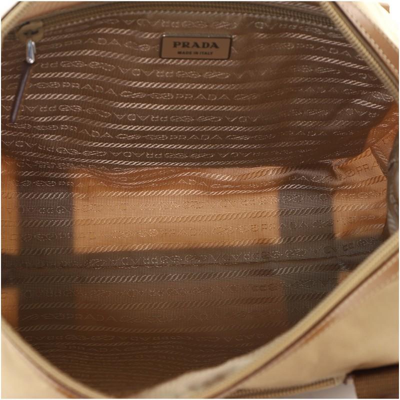 Women's or Men's Prada Front Pocket Zip Tote Tessuto with Leather Medium