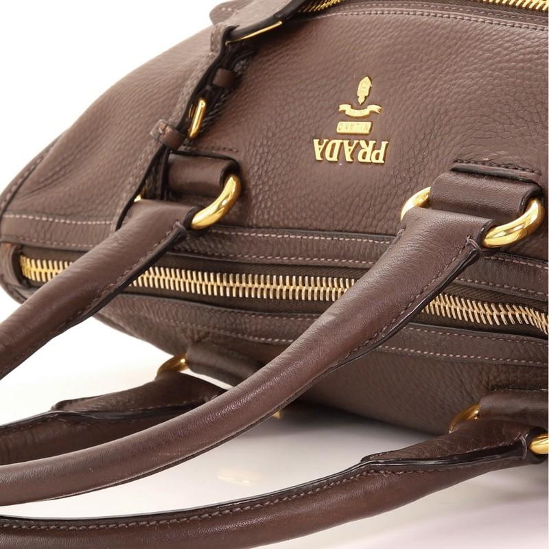 Prada Front Zip Convertible Satchel Vitello Daino Medium 1