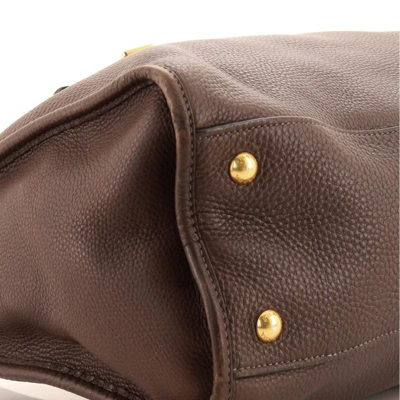 Prada Front Zip Convertible Satchel Vitello Daino Medium 2