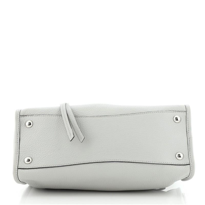 Prada Front Zip Convertible Satchel Vitello Phenix Small In Good Condition In NY, NY