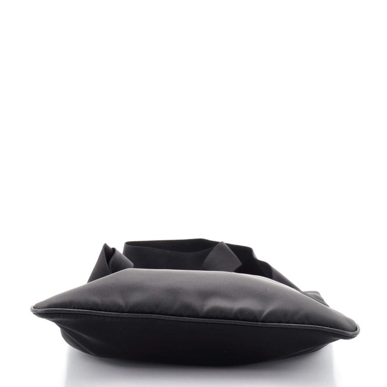 Prada Front Zip Messenger Bag Tessuto Medium For Sale at 1stDibs