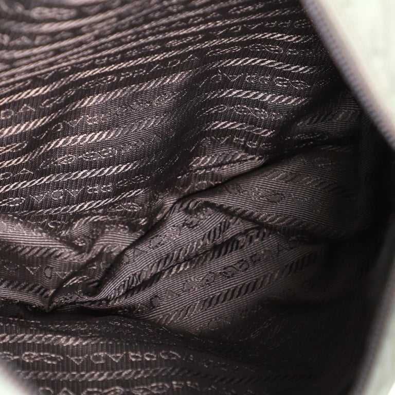 Prada Front Zip Messenger Bag Tessuto Medium at 1stDibs