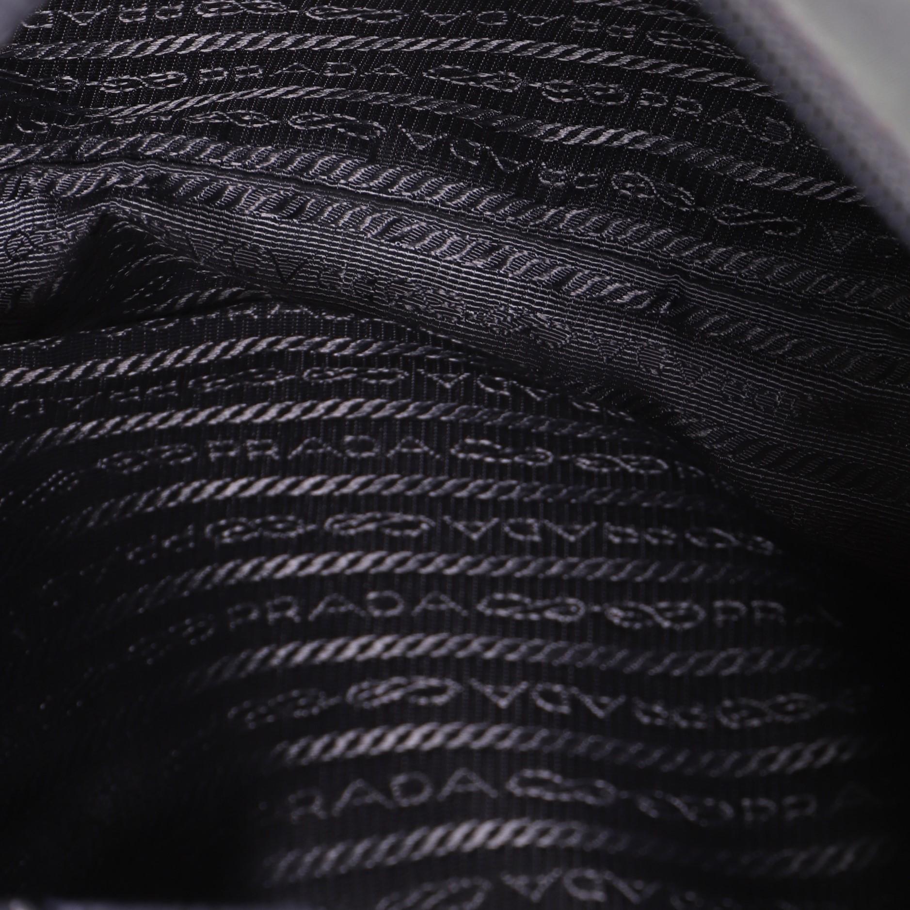 Prada Front Zip Messenger Bag Tessuto Medium at 1stDibs