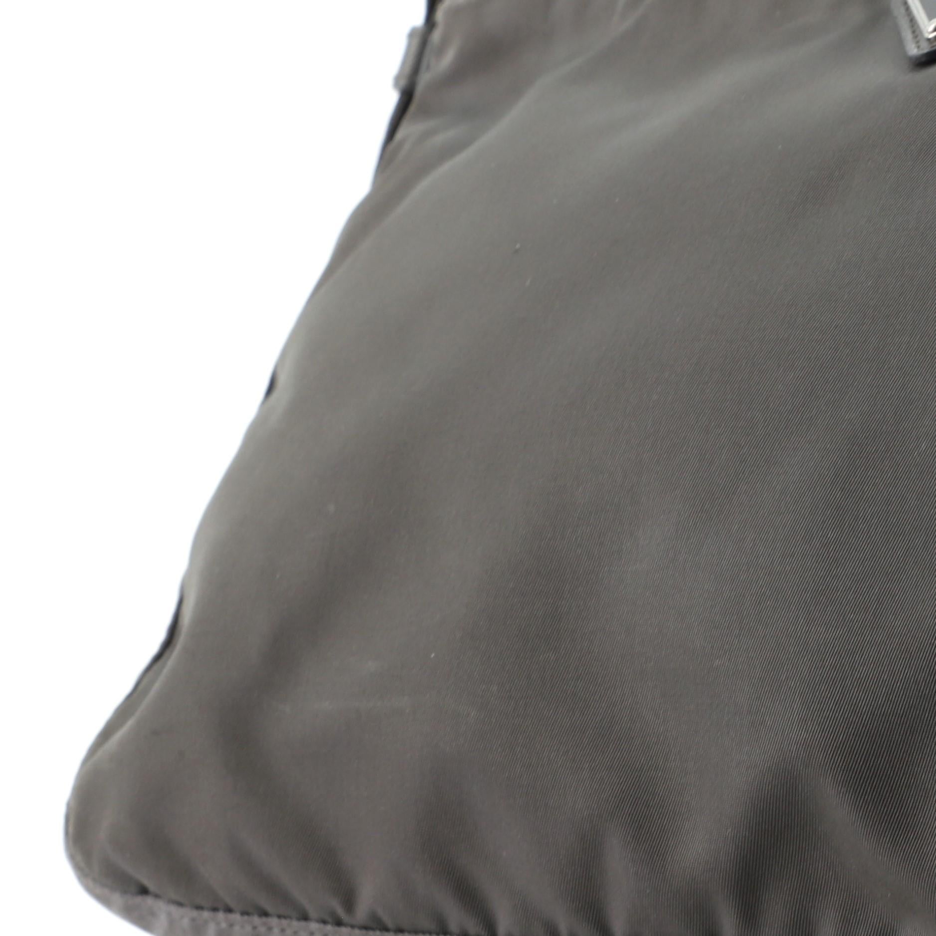 Prada Front Zip Messenger Bag Tessuto Medium at 1stDibs