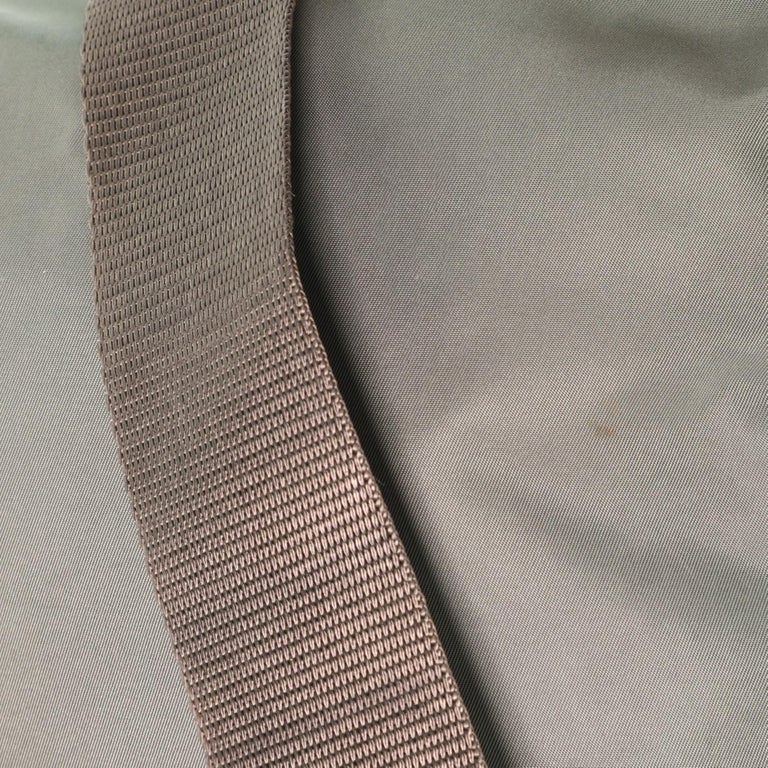 Prada Front Zip Messenger Bag Tessuto Medium at 1stDibs