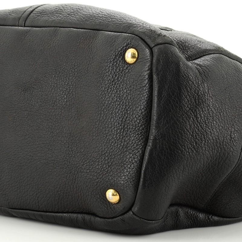 Prada Front Zip Shoulder Bag Cervo Antik Leather Medium 1